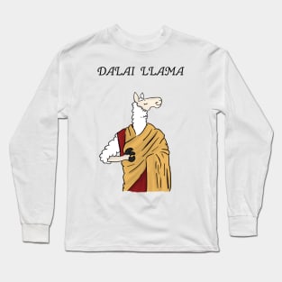 Dalai Lllama meditation yoga zen master Long Sleeve T-Shirt